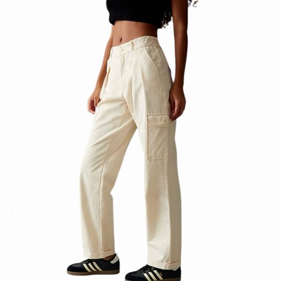 NWOT PacSun Vanilla Cargo Trousers – Sz Med - Picture 3 of 8